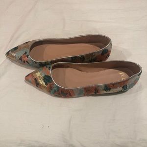 Never Worn J. Crew Pointed Toe Flats.